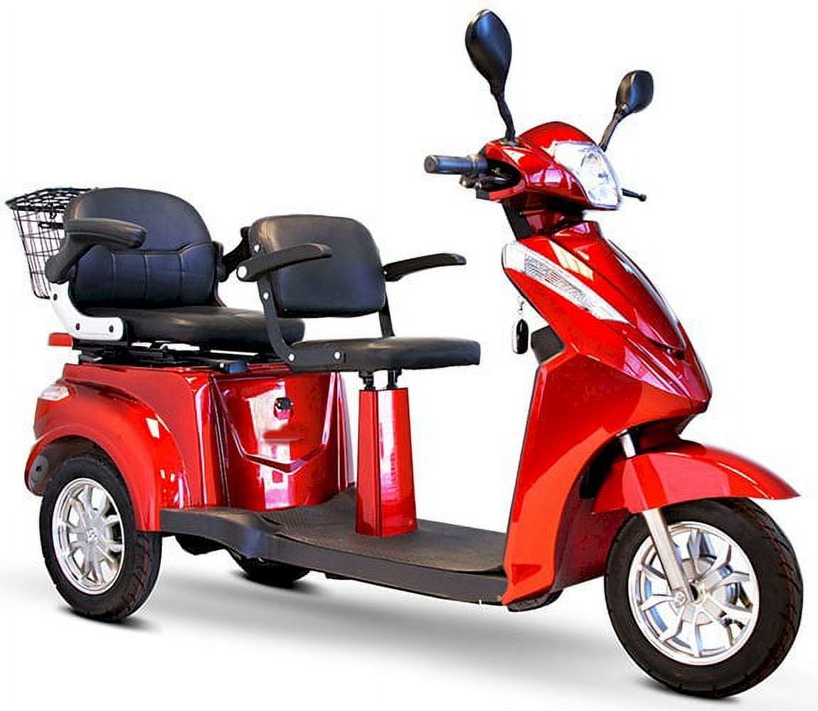 GTX-L-60 Double-Seat Electric Mobility Scooter, High Weight Capacity  Double Seat Electric Scooter for Adults
