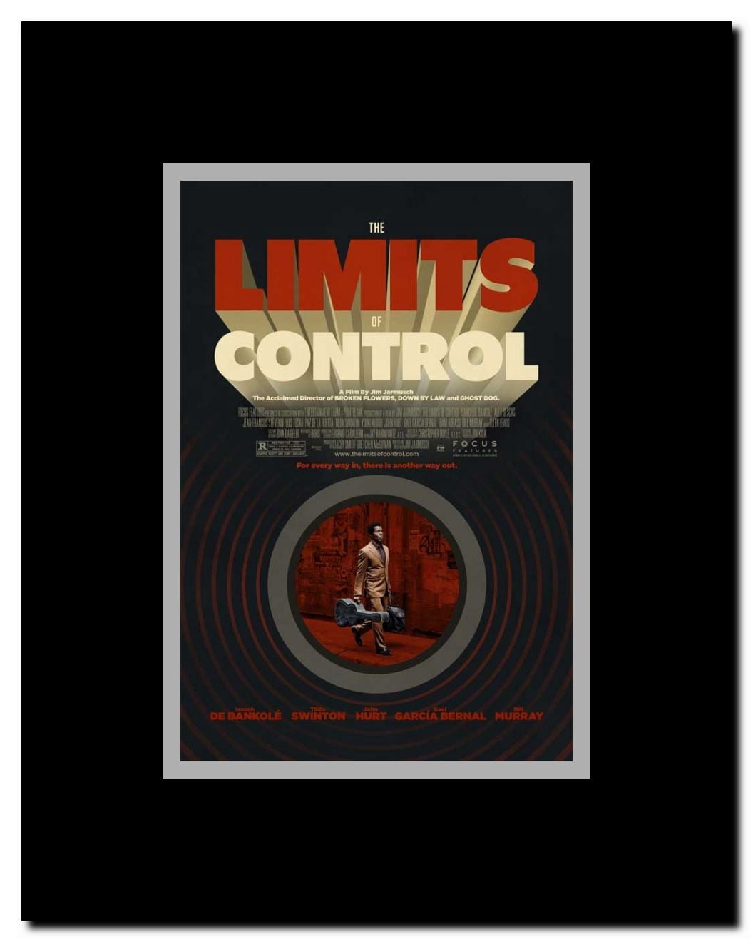 The Limits of Control Framed Movie Poster
