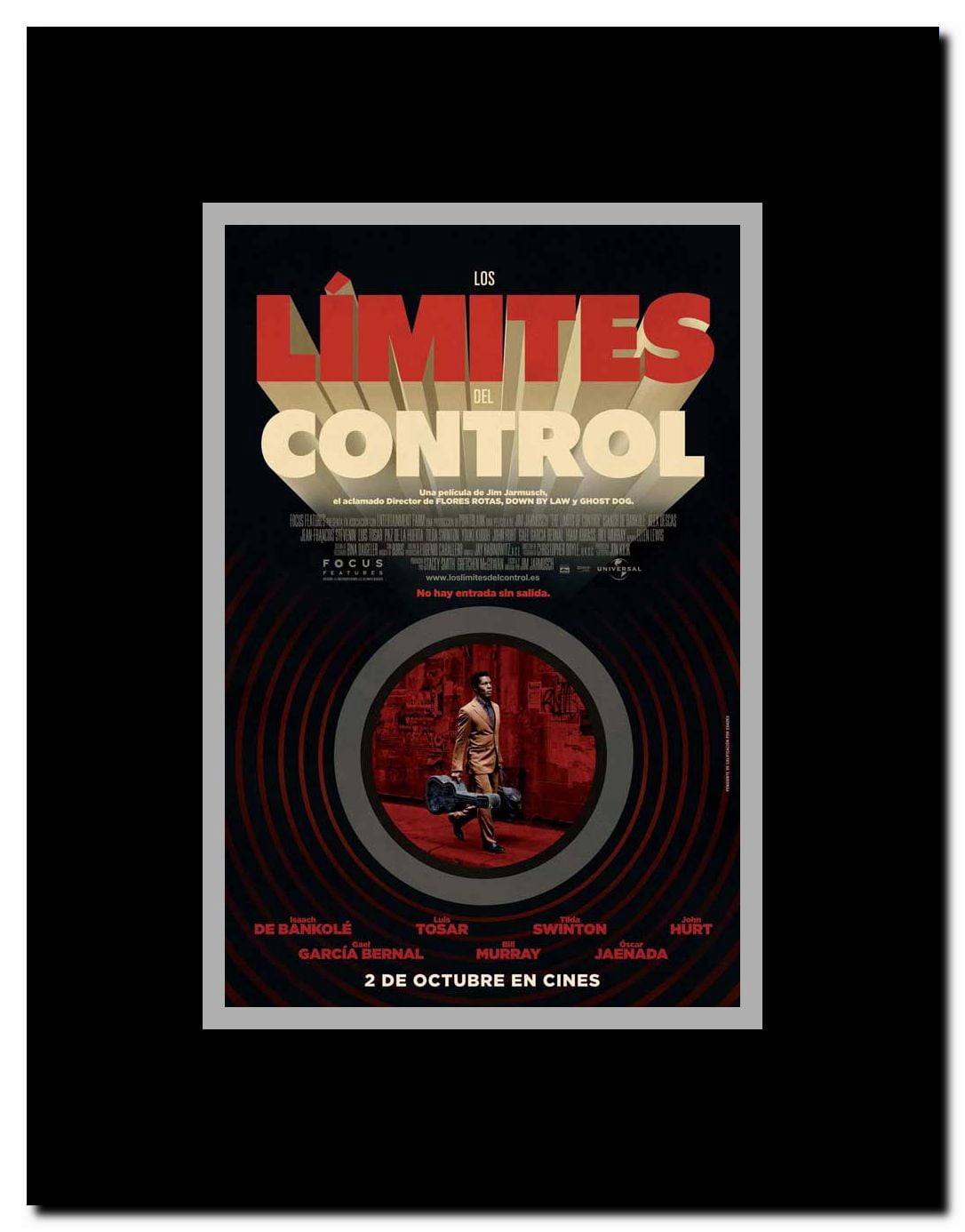 The Limits of Control Framed Movie Poster