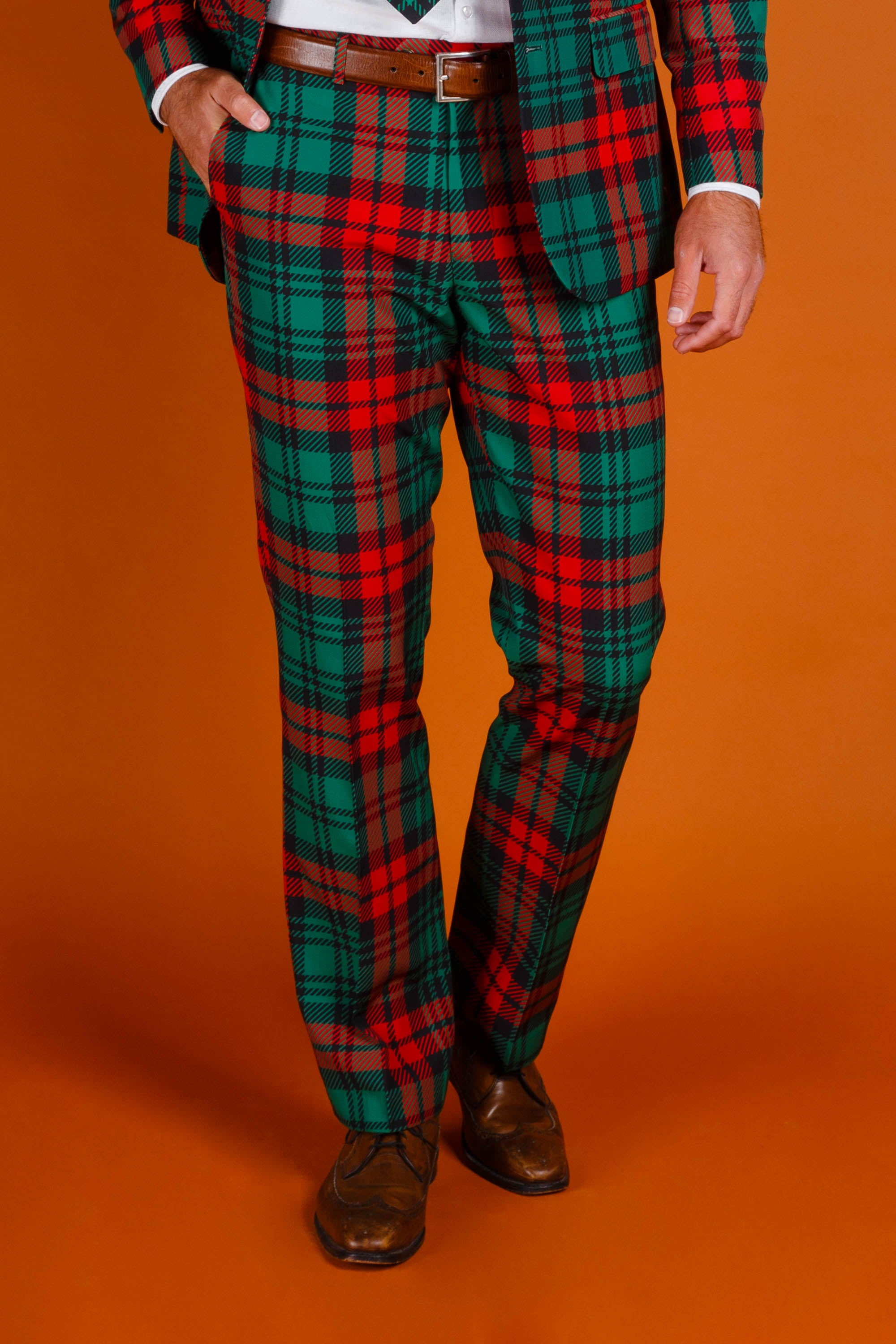 Mens plaid hotsell christmas suit