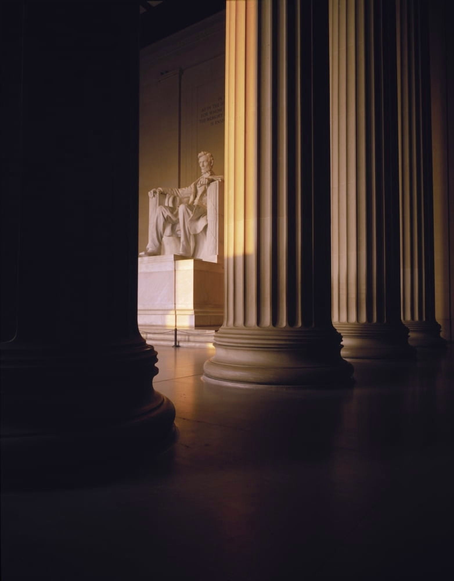The Lincoln Memorial in the morning light Washington DC Canvas Art - Panoramic Images (12 x 36)