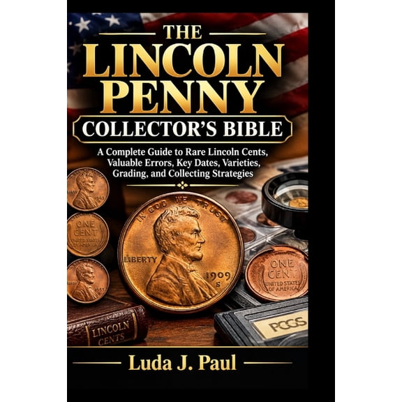 The Lincoln Penny Collector's Bible: A Complete Guide to Rare Lincoln Cents, Valuable Errors, Key Dates, Varieties, Grad, (Paperback)