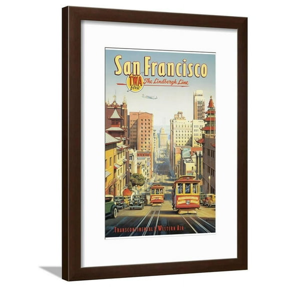 The Lindbergh Line, San Francisco, California, Framed Art Print Wall Art by Kerne Erickson Sold by Art.Com