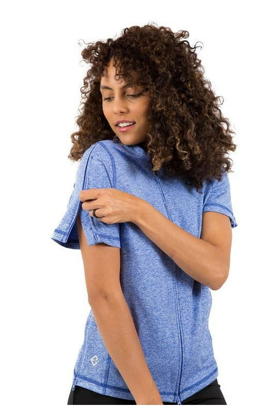 The Lindsey - Women's Easy Dressing Adaptive Post Surgery Short Sleeve Top