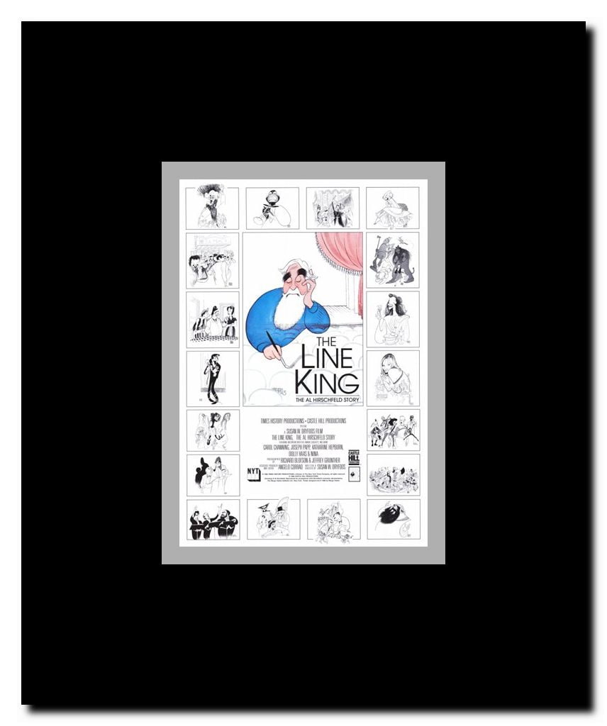 The Line King: The Al Hirschfeld Story Framed Movie Poster