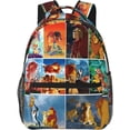 thumbnail image 1 of The Lion Anime King Backpack Laptop Daypack Leisure Travel Backpack 15.7 inch Adjustable Shoulder Strap Hiking Knapsack, 1 of 7
