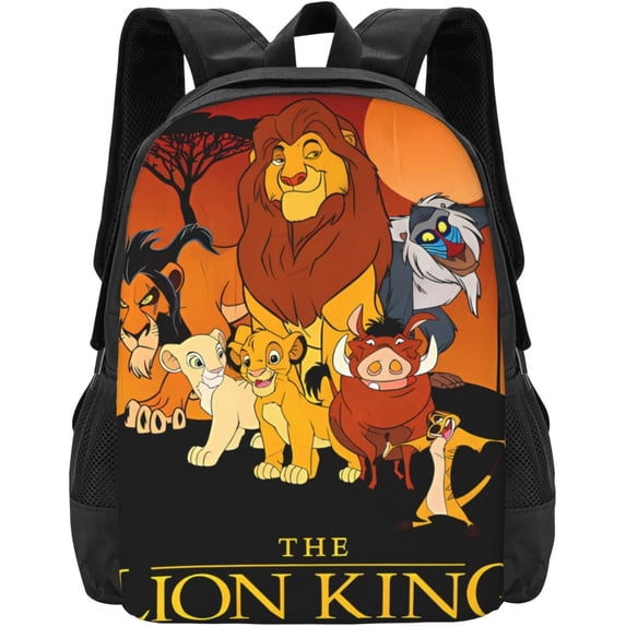 The Lion Anime King Backpack Large Capacity Leisure Travel Backpack Book Bag Outgoing Daypack 12.5x5.5x16.5 inch