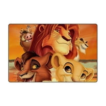 The Lion King 15.7*23.6IN Home Decor Rugs Non-Skid Indoor Carpet, Durable Crystal Velvet Living Room Sofa Floor Mat