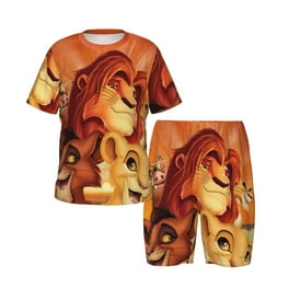 The Lion King Piece Kids Pajama Set, Soft Cozy Short Sleeve Top