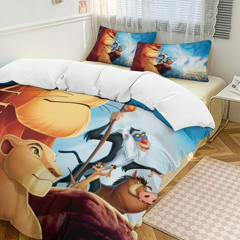 The Lion King 3-Piece Bedding Set Duvet Cover Set Soft Warm And Comfortable Soft Bed Set with 1 Duvet Cover And 2 Pillowcases for Bedroom - Walmart.com The Lion King 3-Piece Bedding Set Duvet Cover Set Soft Warm And Comfortable Soft Bed Set with 1 Duvet Cover And 2 Pillowcases for Bedroom - Walmart.com