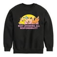 thumbnail image 1 of The Lion King - Avoiding All Responsibility - Toddler & Youth Crewneck Fleece Sweatshirt, 1 of 4