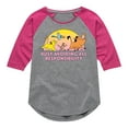 thumbnail image 1 of The Lion King - Avoiding All Responsibility - Toddler & Youth Girls Raglan Graphic T-Shirt, 1 of 4