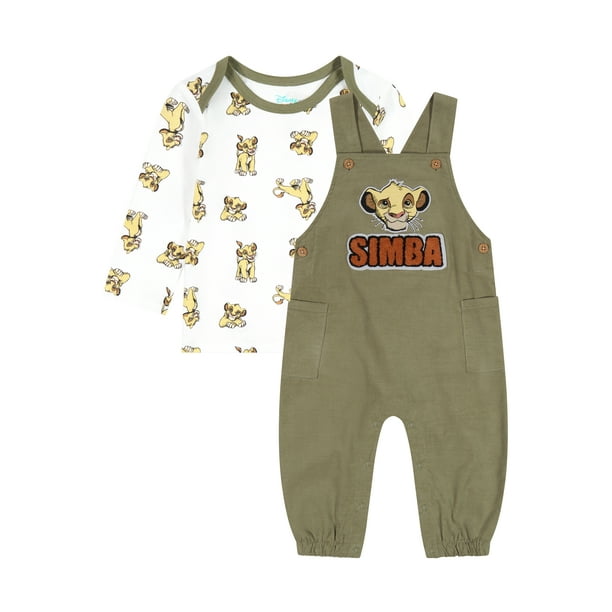 The Lion King Baby Boy Overall Set, Sizes 0/3 Months 24 Months