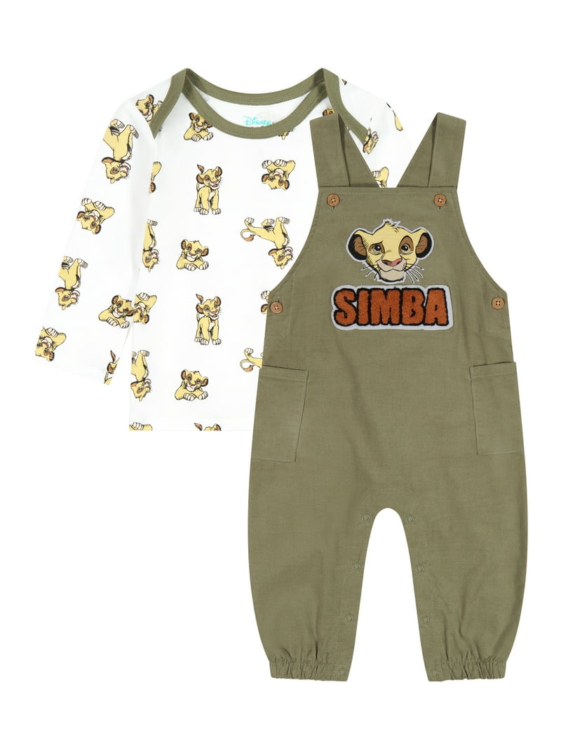 Disney's Lion King Simba Baby Boy Outfit, Corduroy Overall Long