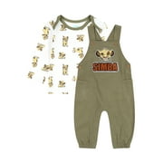 The Lion King Baby Boy Overall Set, Sizes 0/3 Months - 24 Months