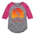 thumbnail image 1 of The Lion King - Baby Simba at Pride Rock - Iconic Silhouette - Toddler & Youth Girls Raglan Graphic T-Shirt, 1 of 5