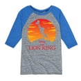 thumbnail image 1 of The Lion King - Baby Simba at Pride Rock - Iconic Silhouette - Toddler & Youth Raglan Graphic T-Shirt, 1 of 4