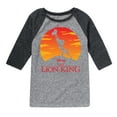 thumbnail image 1 of The Lion King - Baby Simba at Pride Rock - Iconic Silhouette - Toddler & Youth Raglan Graphic T-Shirt, 1 of 4