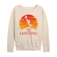thumbnail image 1 of The Lion King - Baby Simba at Pride Rock - Iconic Silhouette - Women's Lightweight French Terry Long Sleeve Shirt, 1 of 5