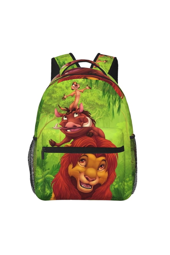 The Lion King Backpack All Over Print Casual School Laptop Bags Lightweight Travel Sports Shoulder Daypack Bookbags