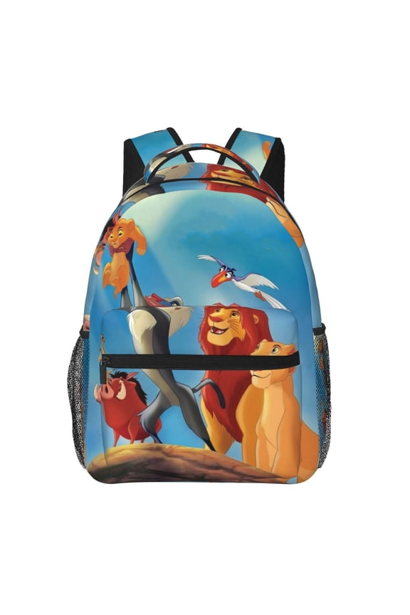 The Lion King Backpack All Over Print Casual School Laptop Bags Lightweight Travel Sports Shoulder Daypack Bookbags