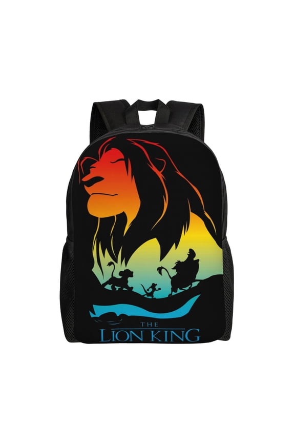 The Lion King Cartoon Backpack Cute Large Capacity Casual School Unisex Laptop Bags Travel Sports Daypack Bookbags