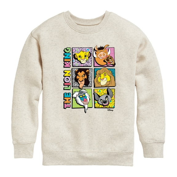 The Lion King - Character Grid - Toddler & Youth Crewneck Fleece Sweatshirt
