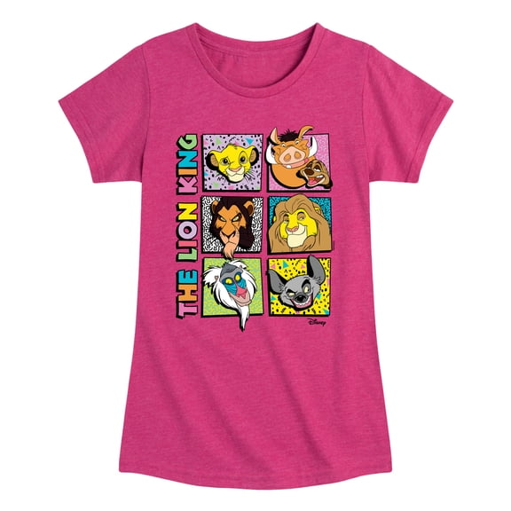 The Lion King - Character Grid - Toddler & Youth Girls Short Sleeve Graphic T-Shirt