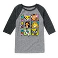 thumbnail image 1 of The Lion King - Character Grid - Toddler & Youth Raglan Graphic T-Shirt, 1 of 4