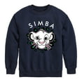 thumbnail image 1 of The Lion King - Cheetah Print - Simba - Toddler & Youth Crewneck Fleece Sweatshirt, 1 of 5