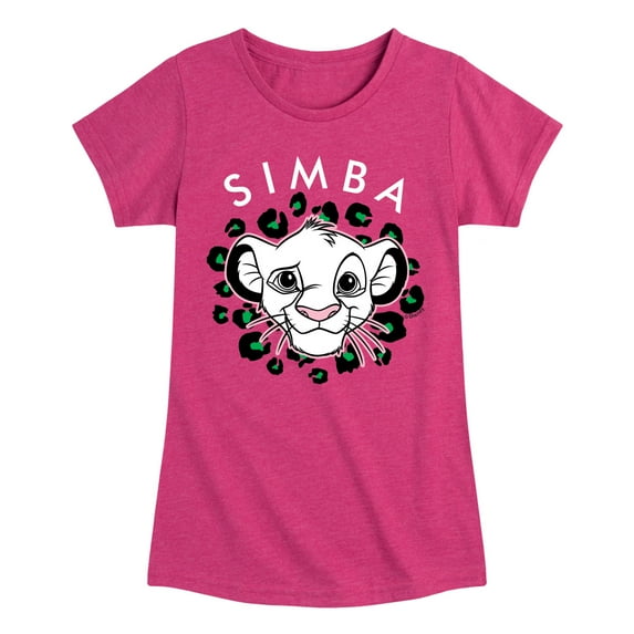 The Lion King - Cheetah Print - Simba - Toddler & Youth Girls Short Sleeve Graphic T-Shirt