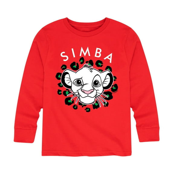 The Lion King - Cheetah Print - Simba - Toddler & Youth Long Sleeve Graphic T-Shirt