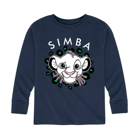 The Lion King - Cheetah Print - Simba - Toddler & Youth Long Sleeve Graphic T-Shirt