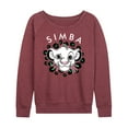 thumbnail image 1 of The Lion King - Cheetah Print - Simba - Women's Lightweight French Terry Long Sleeve Shirt, 1 of 4