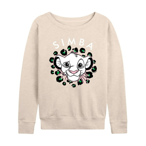 The Lion King - Cheetah Print - Simba - Women's Lightweight French Terry Long Sleeve Shirt