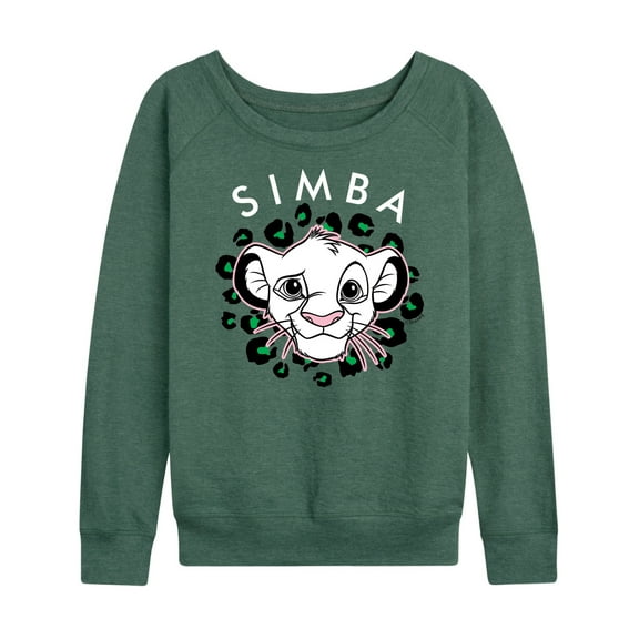 The Lion King - Cheetah Print - Simba - Women's Lightweight French Terry Long Sleeve Shirt