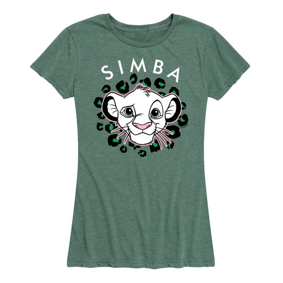 The Lion King - Cheetah Print - Simba - Women's Short Sleeve Graphic T-Shirt
