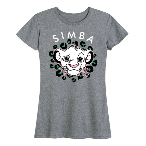 The Lion King - Cheetah Print - Simba - Women's Short Sleeve Graphic T-Shirt