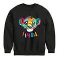 thumbnail image 1 of The Lion King - Colorful Simba - Toddler & Youth Crewneck Fleece Sweatshirt, 1 of 5