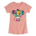 thumbnail image 1 of The Lion King - Colorful Simba - Toddler & Youth Girls Short Sleeve Graphic T-Shirt, 1 of 6