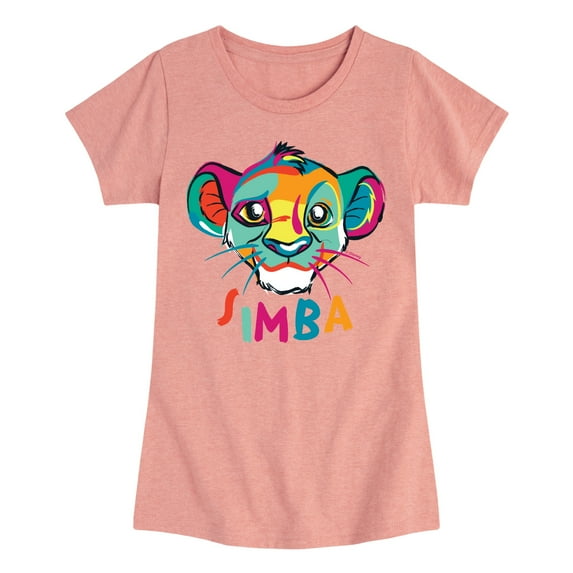 The Lion King - Colorful Simba - Toddler & Youth Girls Short Sleeve Graphic T-Shirt