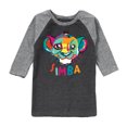 thumbnail image 1 of The Lion King - Colorful Simba - Toddler & Youth Raglan Graphic T-Shirt, 1 of 6