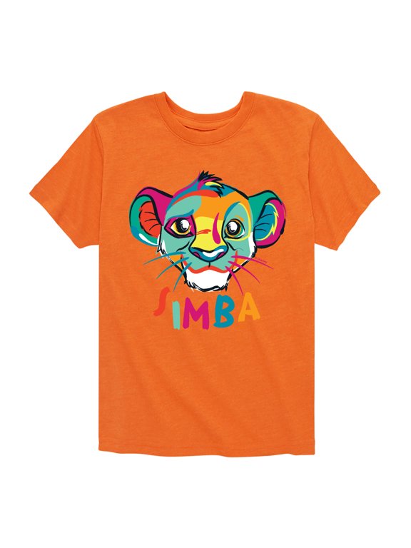 - Colorful Simba Boys' Short Sleeve Graphic T-Shirt