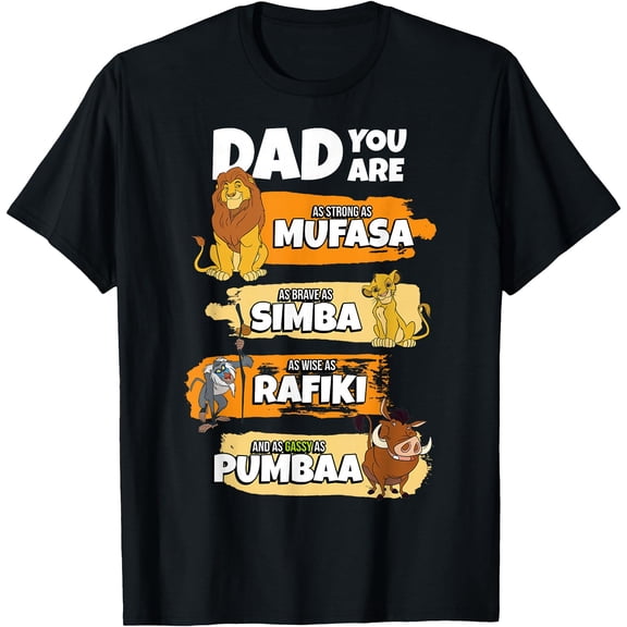 The Lion King Dad You Are Word Stack Funny DTG Print Unisex T-Shirt