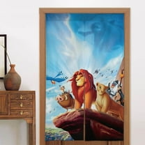 The Lion King Door Curtain Doorway Bedroom Kitchen Blackout Curtains Privacy Door Curtains Home Decor 2 Panel 34" x 56"