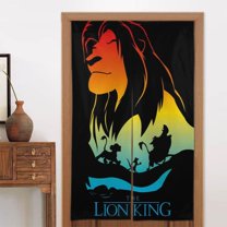 The Lion King Door Curtain Doorway Bedroom Kitchen Blackout Curtains Privacy Door Curtains Home Decor 2 Panel 34" x 56"