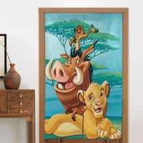 The Lion King Door Curtain Doorway Bedroom Kitchen Blackout Curtains Privacy Door Curtains Home Decor 2 Panel 34" x 56"