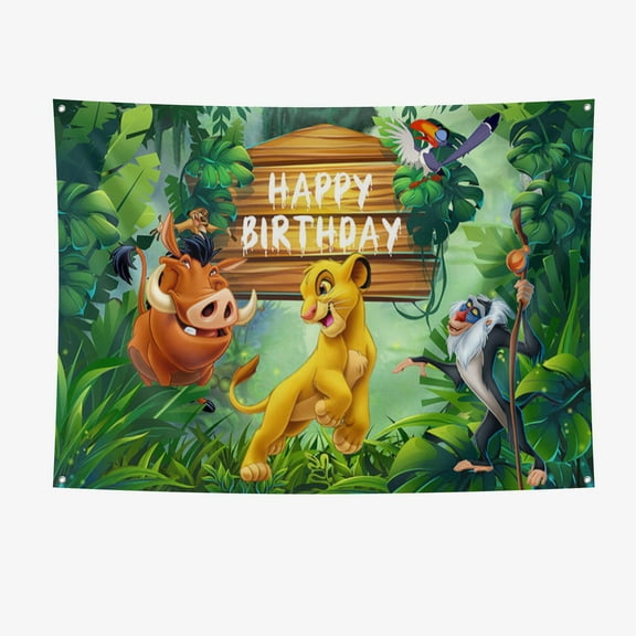 The Lion King Festival Backdrop Party Banner 7x5ft Party Supplies Large Size The Lion King Party Decoration