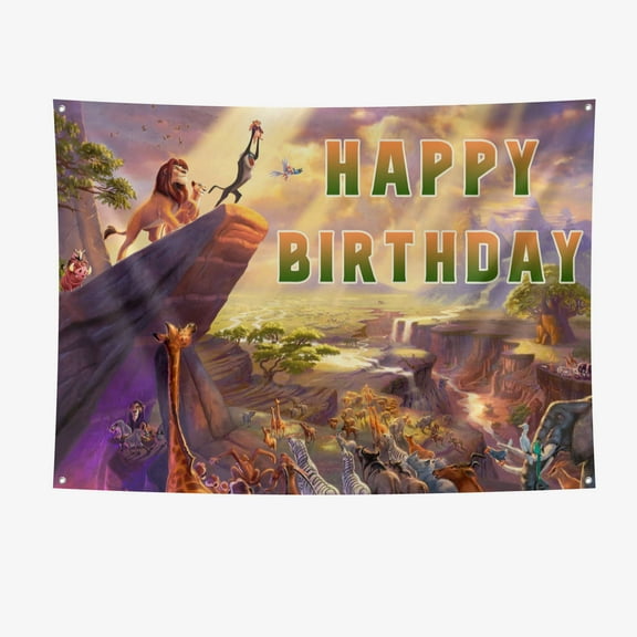 The Lion King Festival Backdrop Party Banner 7x5ft Party Supplies Large Size The Lion King Party Decoration