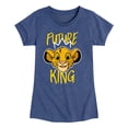thumbnail image 1 of The Lion King - Future King - Simba - Toddler & Youth Girls Short Sleeve Graphic T-Shirt, 1 of 5